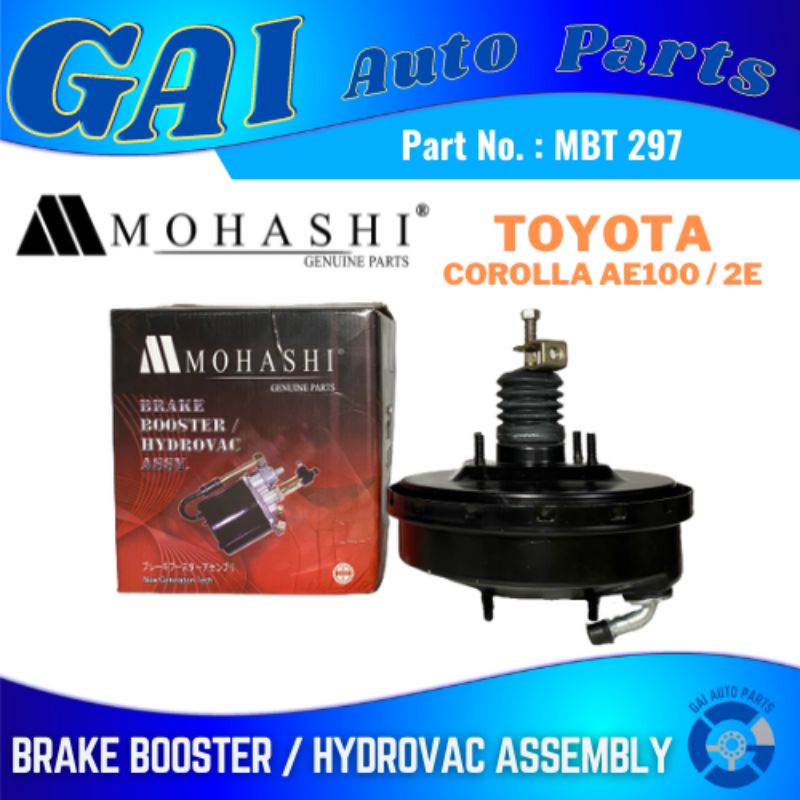 Mohashi Brake Booster/ Hydrovac Assembly (MBT 297) for Toyota Corolla