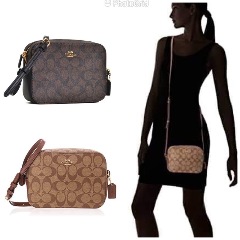 Authentic Coach Mini Camera Bag in Signature Canvas Shopee Philippines