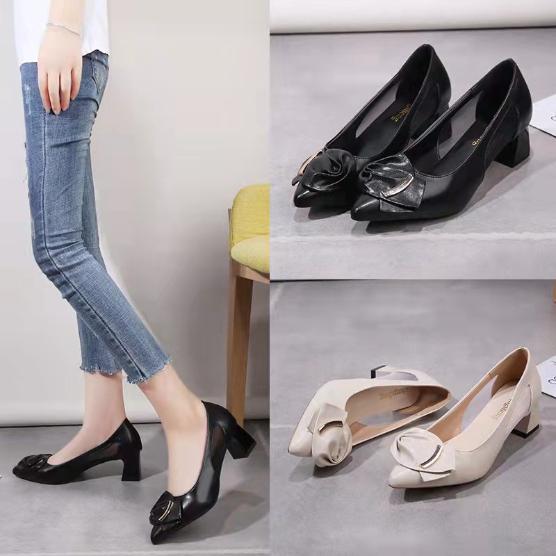 close shoes Korean ladies wedge shoes(and one size) Shopee Philippines