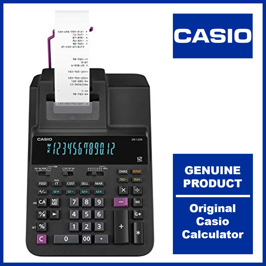 Casio DR120R Heavy Duty Printing Calculator Shopee Philippines