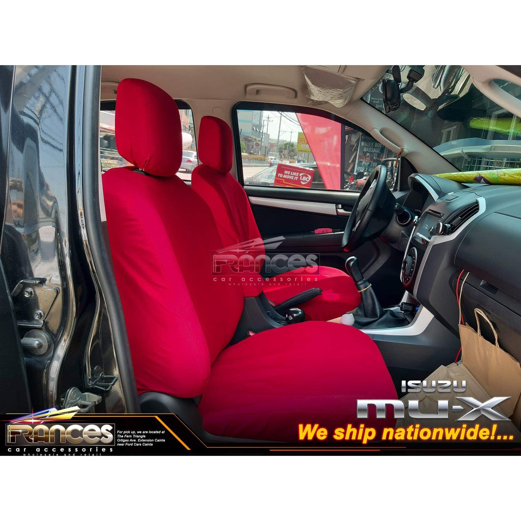 ISUZU MUX 20142021 SEAT COVER CUDUROY FABRIC SEATCOVER Shopee Philippines