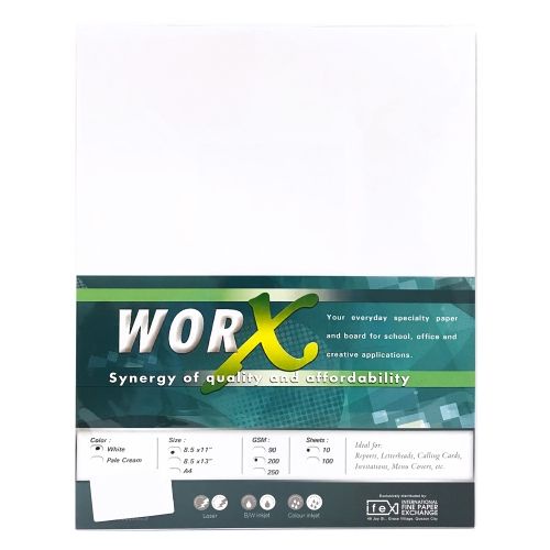 30PCS 90 200 250 GSM Worx Specialty / Board Certificate Paper White