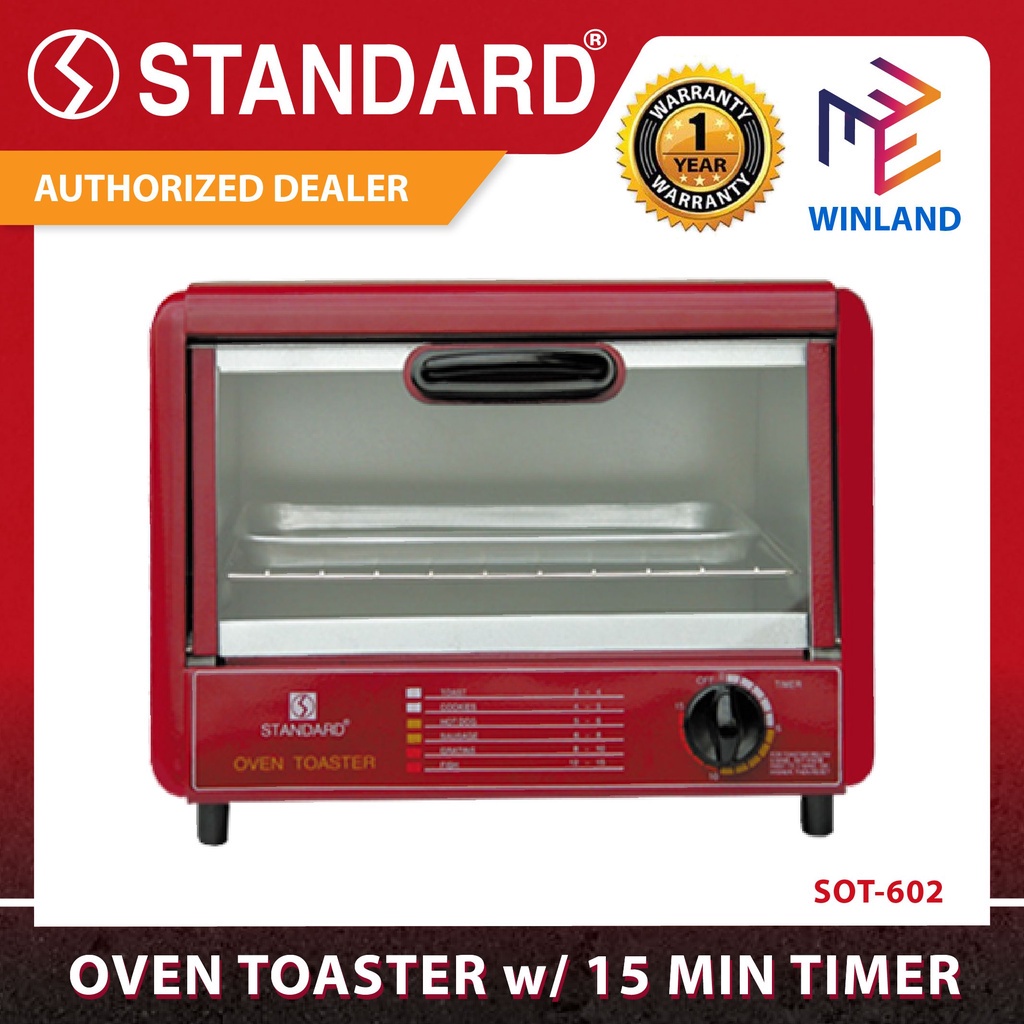 Standard Appliances Original Oven Toaster with 15 Minute Timer SOT602