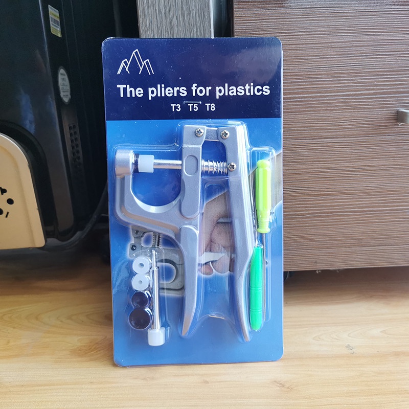 1 Pcs Metal Pressure Pliers Plastic Snap Button Installation DIY Tool