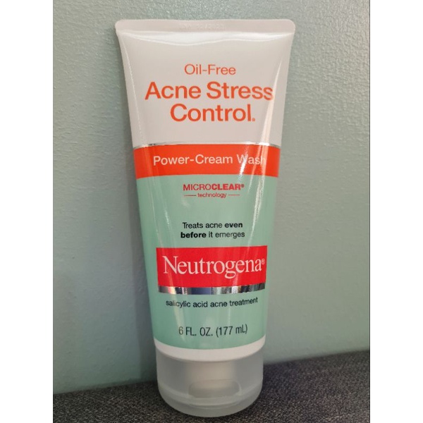 Neutrogena Acne Stress Control Power Cream Facial Wash Shopee Philippines