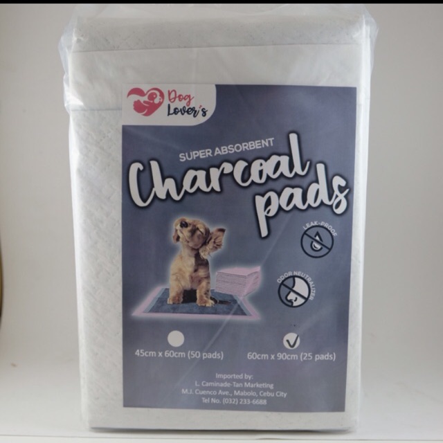 Charcoal Wee Wee Pads For Dogs Puppy Potty Pads Charcoal Pads 60 x 90cm