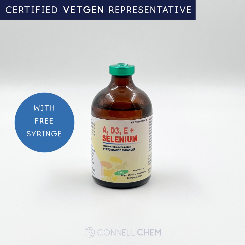 Vitamin ADE+Selenium for Animals Injectable Vet Product 100ml