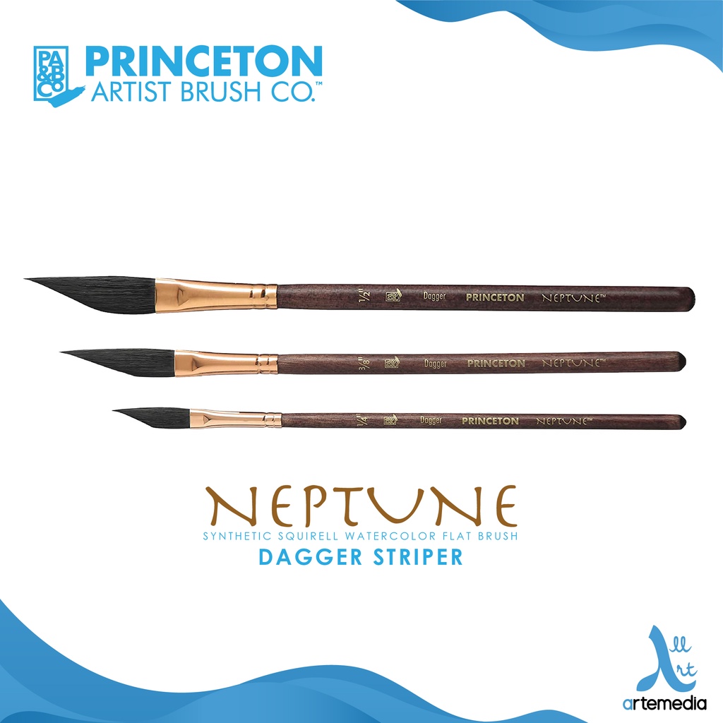 Princeton Neptune 4750DG Dagger Striper Synthetic Watercolor Brush