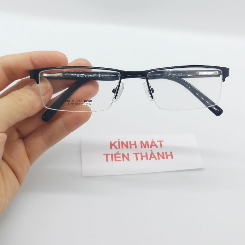 XO Fashion Half Rim Frames for Men and Women, Small Shape with Spring