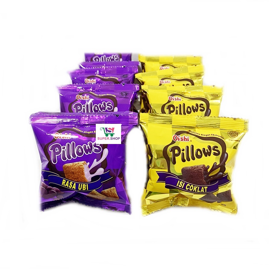 Oishi Pillows Snack Chocolate/Sweet Potato (10Pcs Contents) Shopee