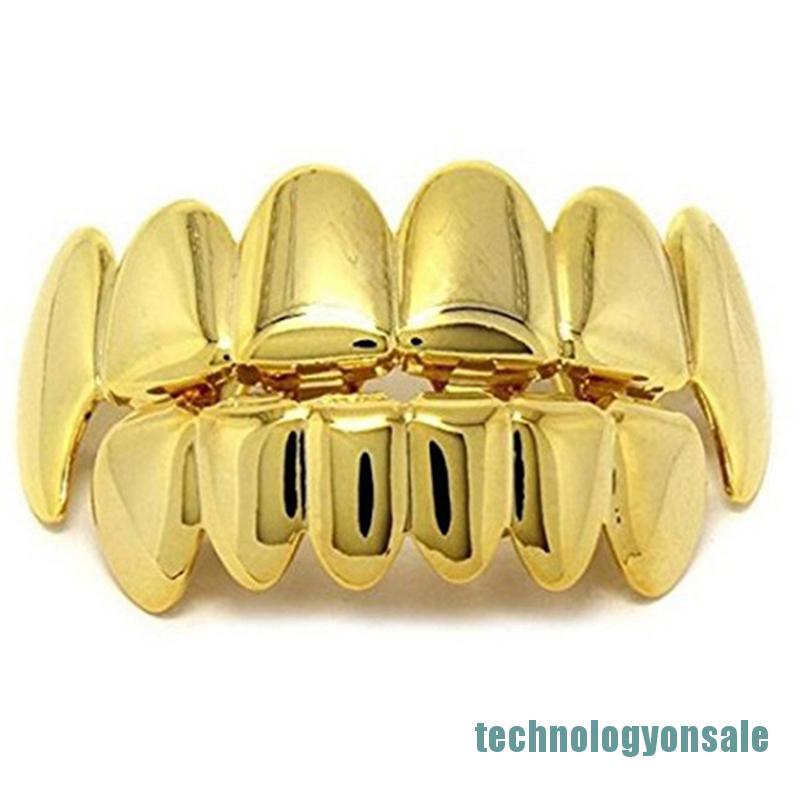 [TNT]Hip Hop Teeth Grillz Top & Bottom Grill Mouth Teeth Grills Gangster Jewelry Gift Shopee