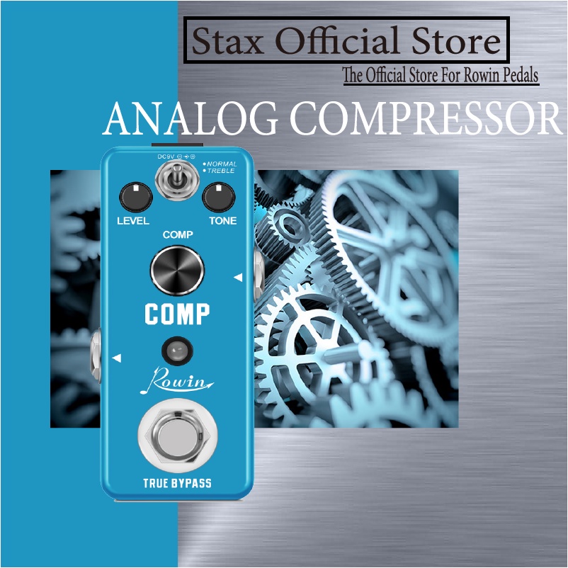 Rowin LEF333 Guitar Compressor Pedal Digital Compressor Pedal for