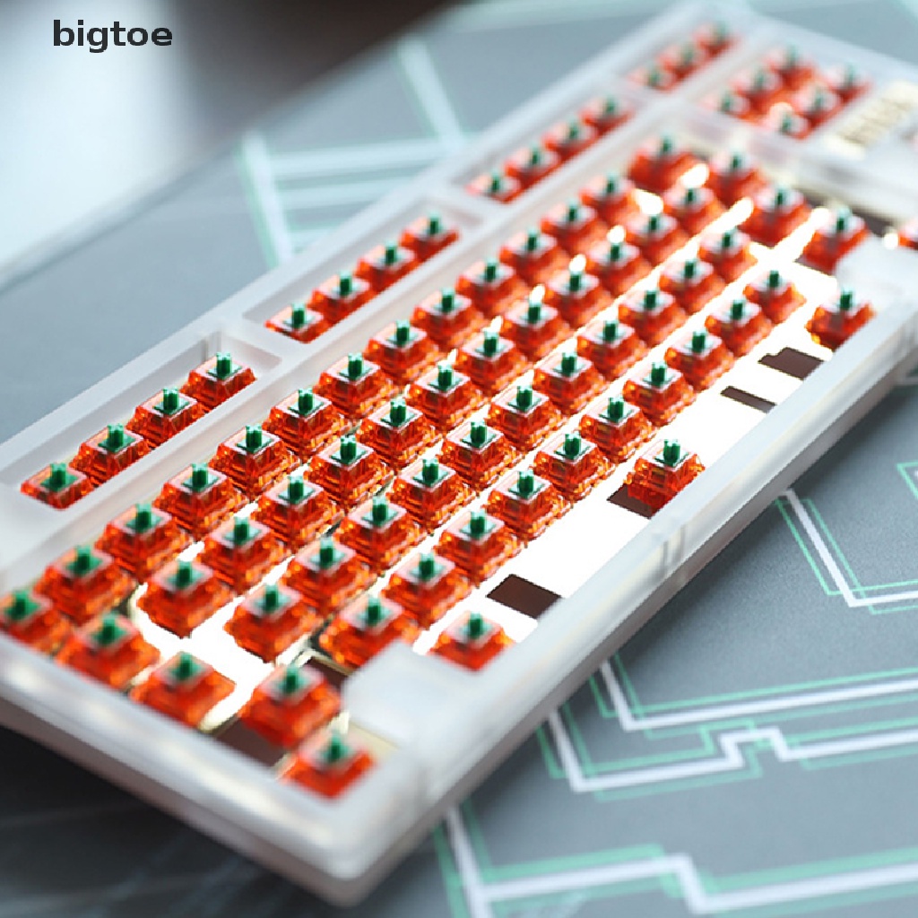bigtoe EQUALZ Tangerine V2 Switches for Mechanical Keyboard Translucent