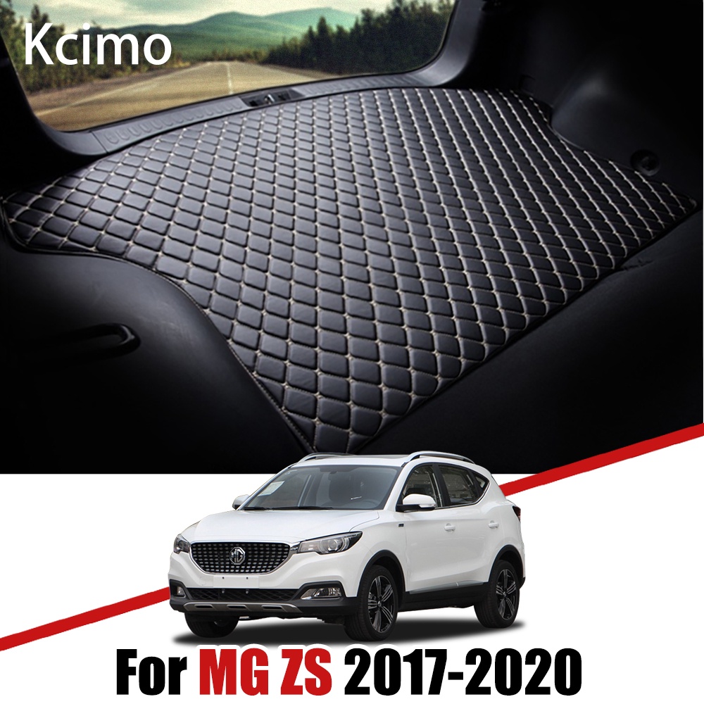 Kcimo Leather Car Trunk Mats for MG ZS 2017 2018 2019 2020 Rear Cargo