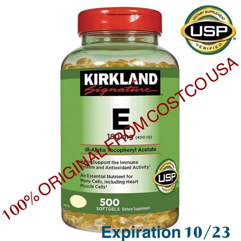 From COSTCO USA! 100 original Kirkland signature vitamin E Shopee