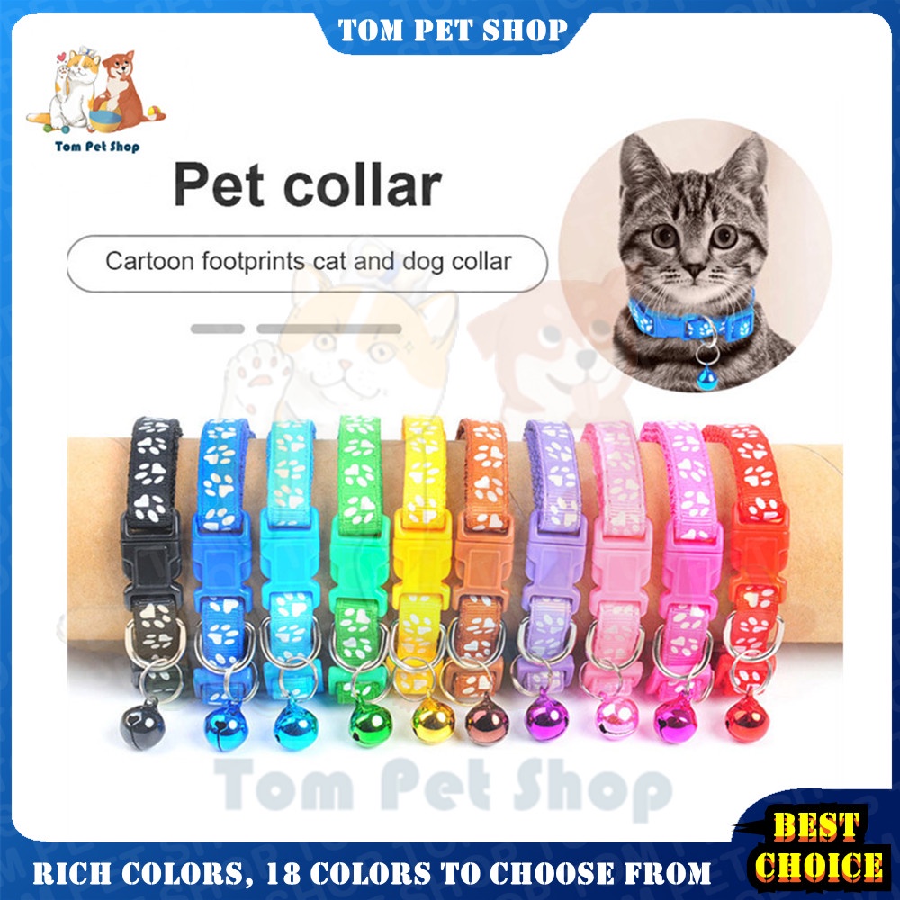 Pet Collar Dog Collar Cat Collar Puppy kitten Collar Footprint Nylon
