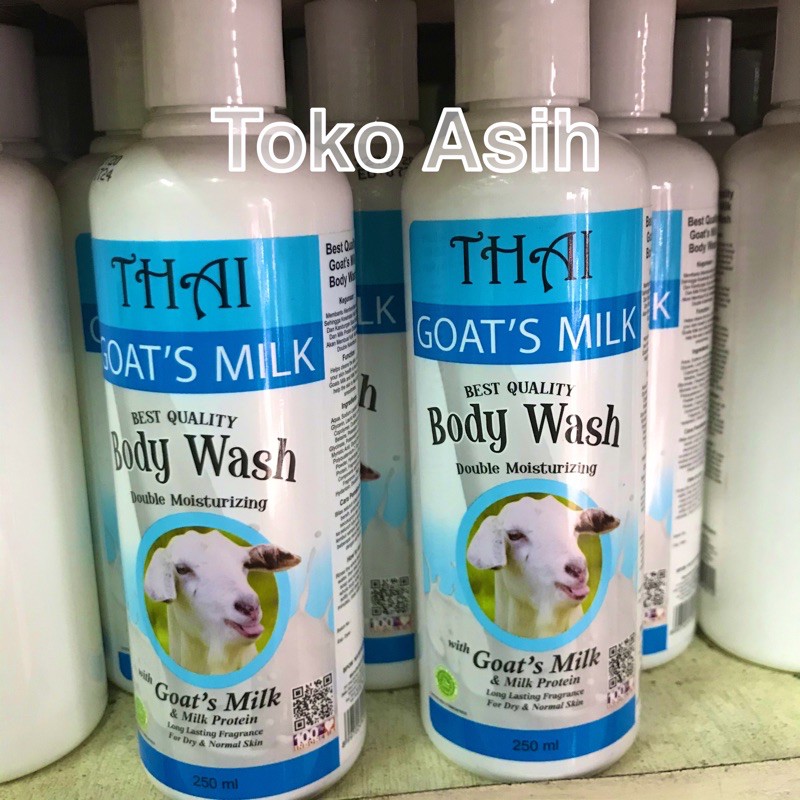 Thai Goats Milk Body Wash / Thai Liquid Bath Soap 250ml Shopee