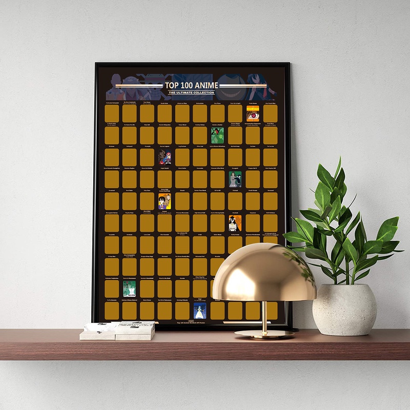 Top 100 Anime Bucket list Poster Photo Wallpaper Teenager Precious Gift