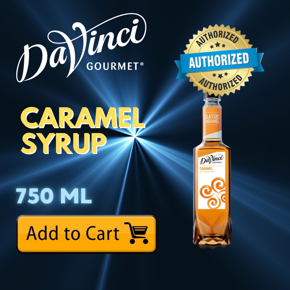 DAVINCI 750ml CARAMEL COFFEE SYRUP(PUMP is SOLD SEPARATELY) Shopee