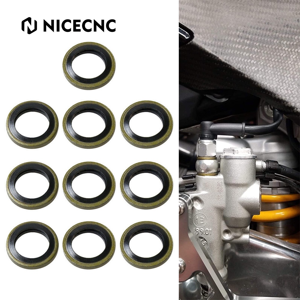 Universal Motorcycle 10mm Banjo Bolt Washers Gasket Hydraulic Clutch