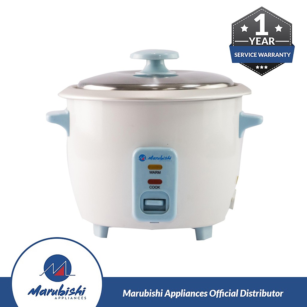 Marubishi MRC304 0.6L Rice Cooker (White) Shopee Philippines