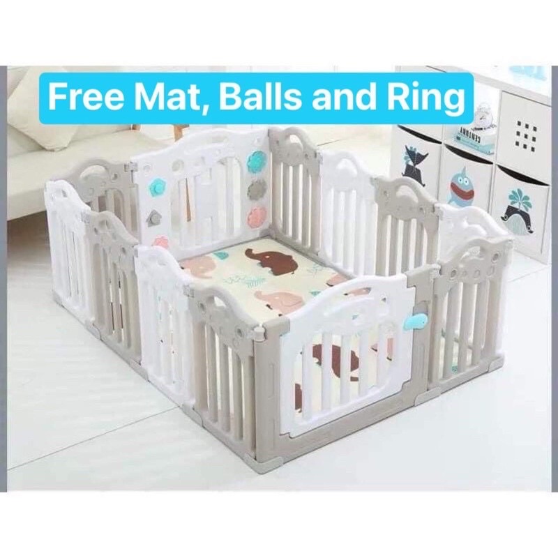 Available New Big Folding Playpen (High Quality) with FREE MAT, BALLS
