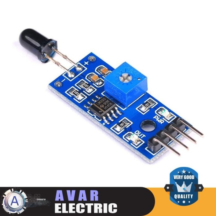 Ir Infrared 4 Pin Flame Detection Sensor Module Fire Detector Arduino