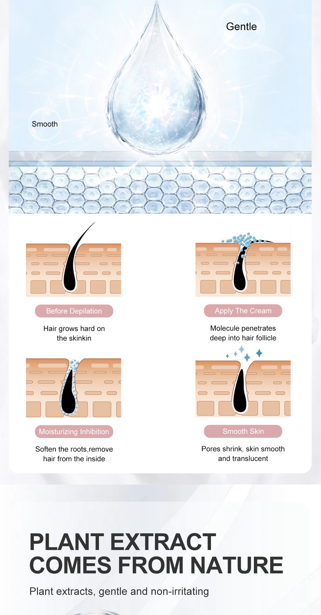 RtopR Mango Depilatory Cream Body Painless Effective Hair Removal Cream