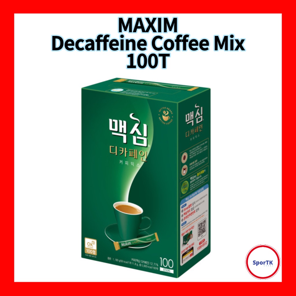 MAXIM Decaffeinated Coffee Mix 100T Korean Instant Coffee Shopee Philippines