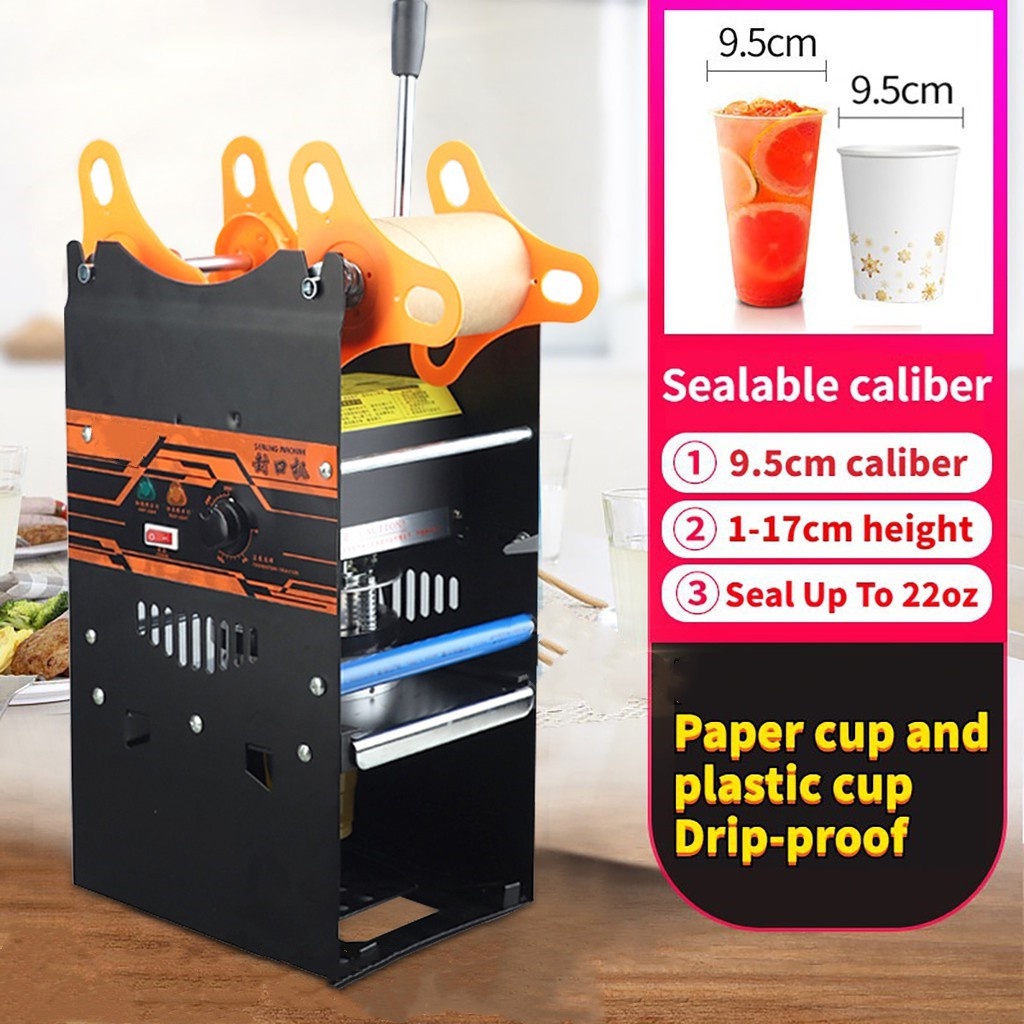 Heavy Duty Manual Cup Sealer Cup Sealing Machine Coffee Boba Bubble Tea