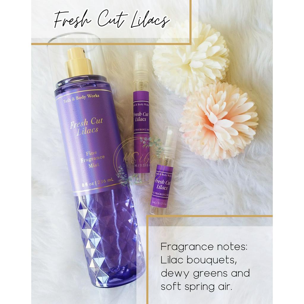 5mL/10mL Fresh Cut Lilacs Bath & Body Works Mist Shopee Philippines