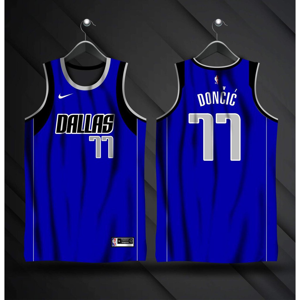 Luka Doncic Dallas Mavericks Blue 2020/21 Jersey FULL SUBLIMATION BASKETBALL JERSEY Shopee