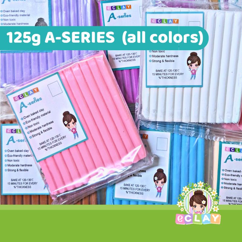 125g eCLAY ASERIES POLYMER CLAY (WHOLESALE) Shopee Philippines