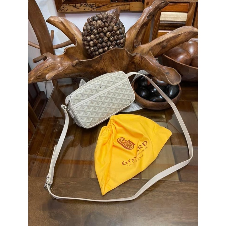 Goyard camera sling bag white Japan preloved Shopee Philippines