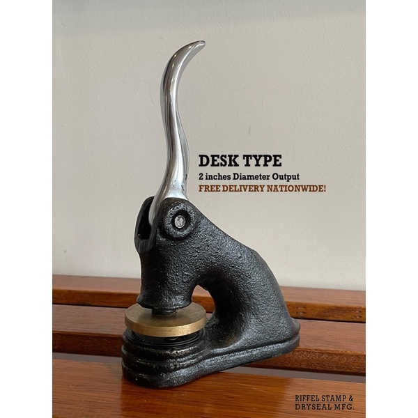 DESK TYPE Dryseal/Embosser (MANUAL OR MACHINE ENGRAVE) Professional