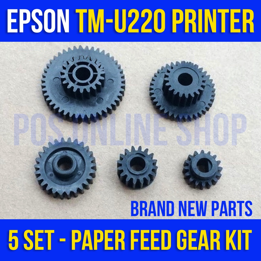 PAPER FEED GEAR KIT SET OF 5 FOR EPSON TM-U220 TM U220A U220B U220D