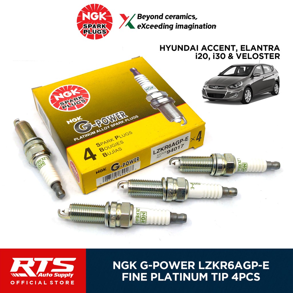 NGK LZKR6AGPE Platinum Spark Plug For Hyundai Accent Elantra i30 i20