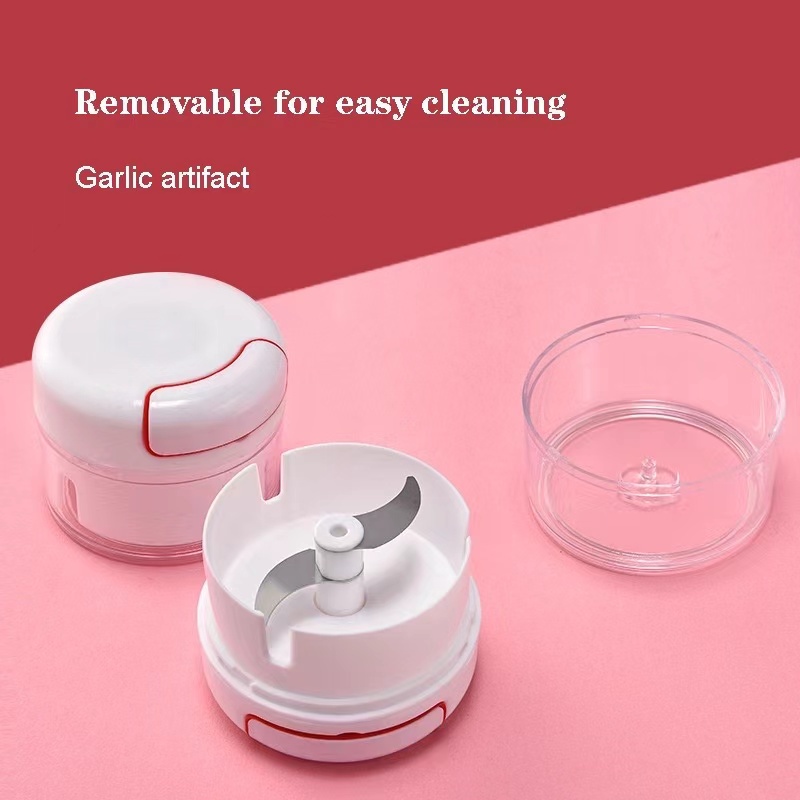 Mini Food Chopper Hand Pull Garlic Grinder Onion Ginger Masher Shredder