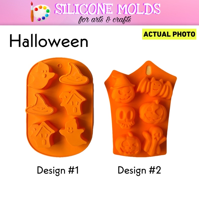 Halloween Theme Silicone Mold Arts and Crafts Cake Decorations Chocolate Mold Soap
