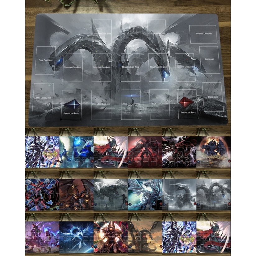 YuGiOh OCG Playmat Cyber End Dragon Infinity Elemental Hero Flame