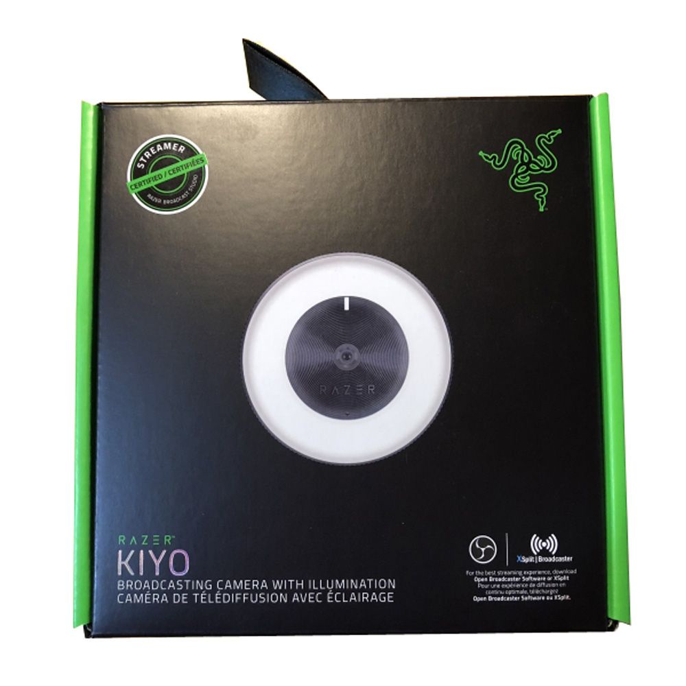 Razer Kiyo Streaming cam with MultiStep Ring Light 1080p 30FPS