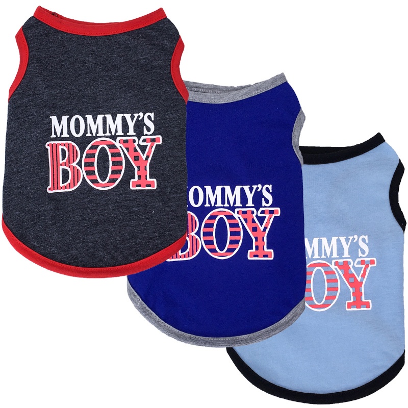 Dog Clothes for Shih Tzu Male Mommy's Boy Puppy Vest Cat Tshirt Summer