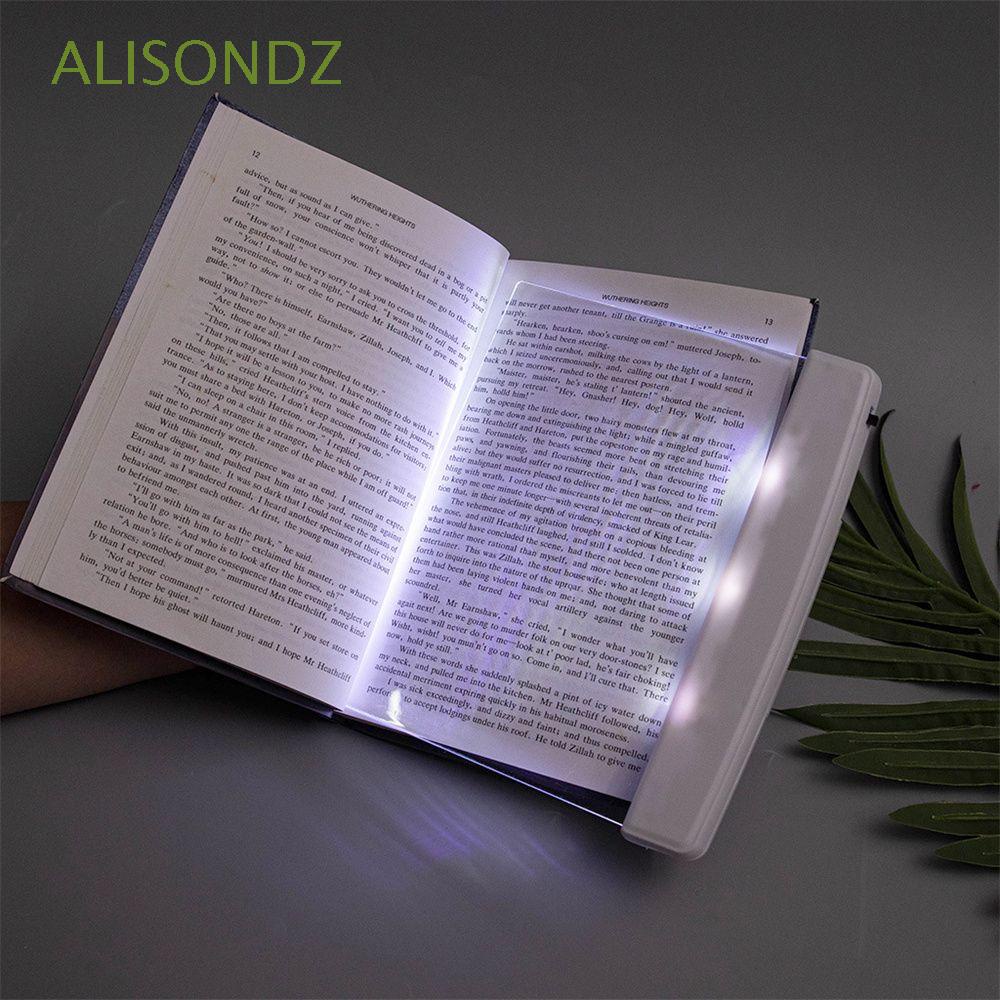 ALISONDZ Portable Flat Plate LED Book Light Bedroom Reading Night Light