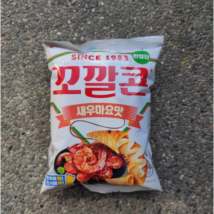 Lotte Popping Corn Chips 72g Korean Style Shrimp mayo / grilled