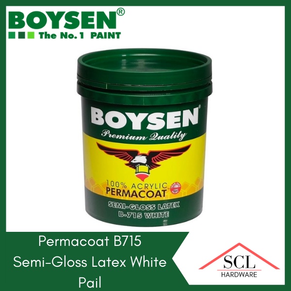 BOYSEN Permacoat Latex (Flat, Gloss, SemiGloss) 16 Liters / 4 Gallon