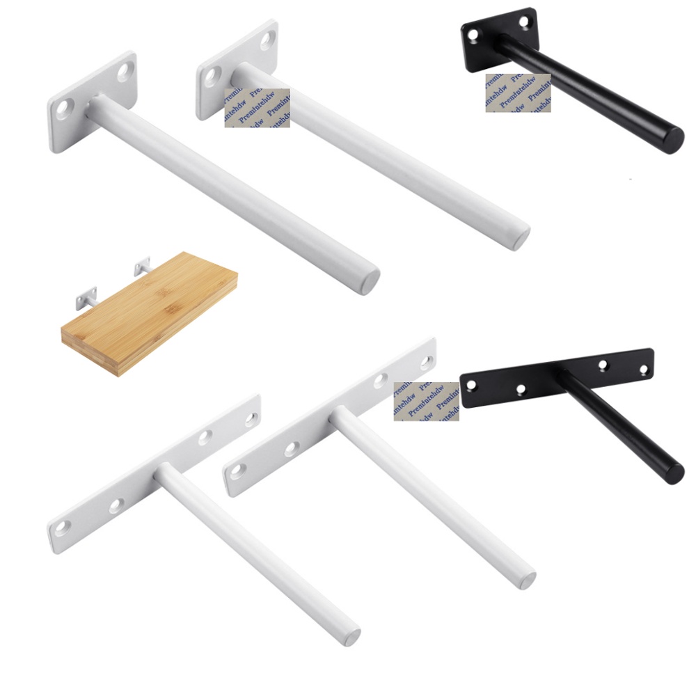 4Pcs Invisible Solid Steel Floating Shelf Bracket Blind Conceal Hidden