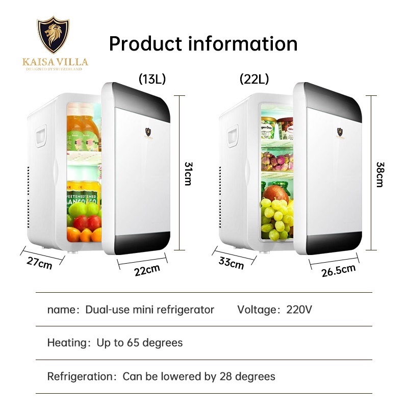 Kaisa Villa mini refrigerator for room Small refrigerator with freezer