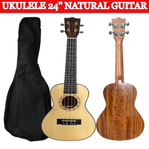 Ukelelee kit Concert Uke 24 SPRUCE WOOD. NYLON String Guitar with Bag w
