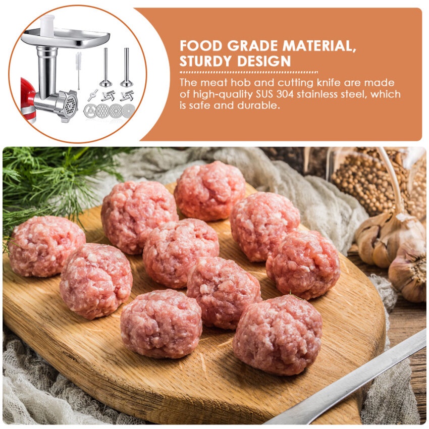 Food Mincer Attachment Meat Grinder Attachment Set For All Kitchenaid