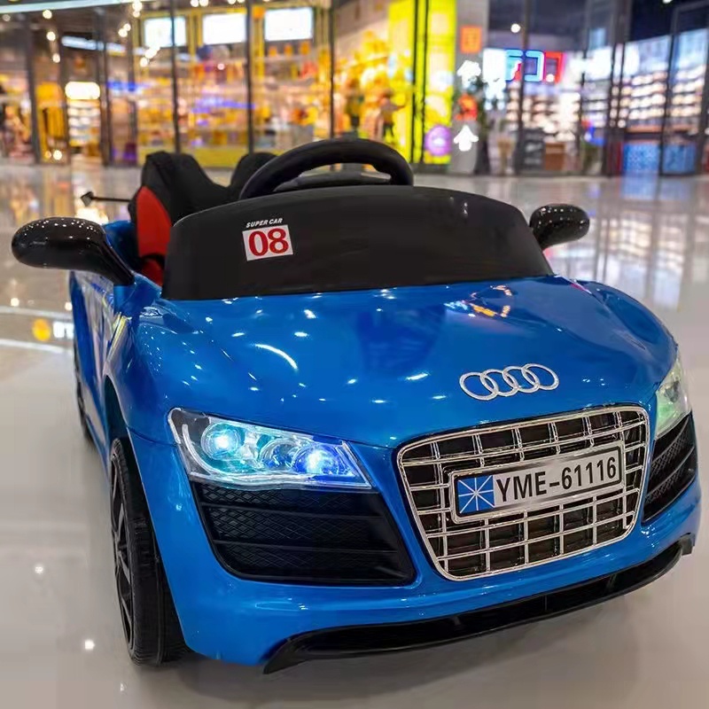 Children's electric car fourwheeled car infant 14 years old baby toy car can sit people